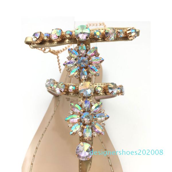 

bohemia woman sandals bling women shoes fashion flat sandals women rhinestones boho shoes summer gladiator plus size d08, Black