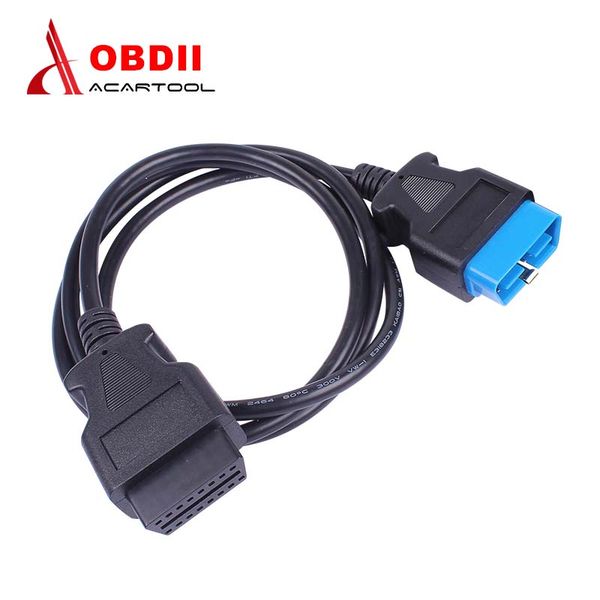

obd2 cable 16pin to obd 16pin male to female obd ii connector cable for icom diagnostic tool car accessories black