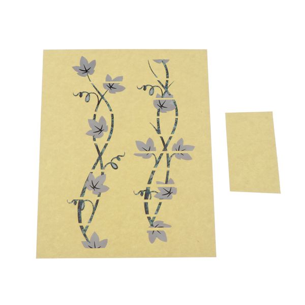 

ukulele fretboard note decals sticker, flower pattern