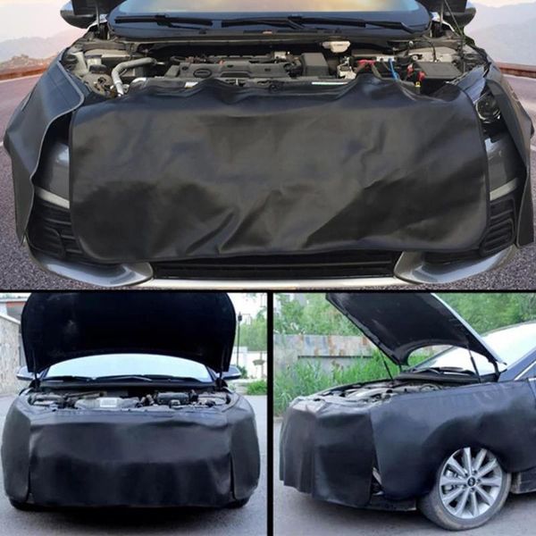 

3pcs car repair fender protection pad washed leather auto repair maintenance anti-scratch dirt-proof protective mat