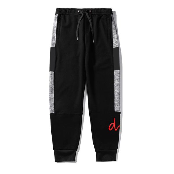 

дизайнер мужские брюки марка d характер случайные мужчины женщины спорт бегун брюки новое поступление мужская марка спорт два цвета, Black