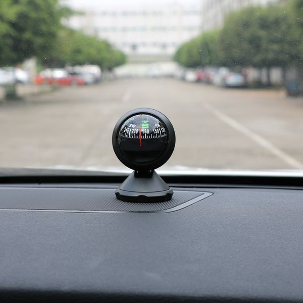 

car ornaments plastic navigation compass ball automobile vehicle interior decor outdoor direction guidance tool cz
