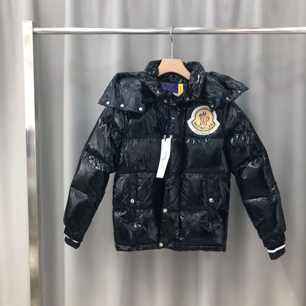 

19 men and women of the ame autumn and winter down jacket jacket jacket towel embroidered cotton clothing leather 08q, Black