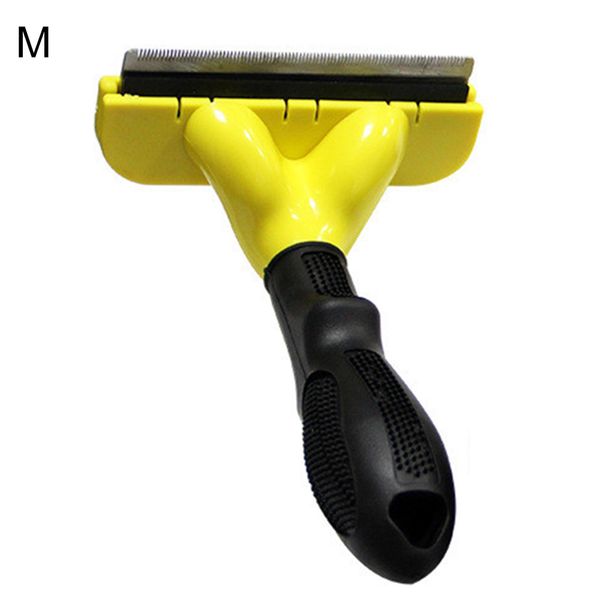 

pet dogs cats grooming tool stainless steel brush soft handle hair removal comb