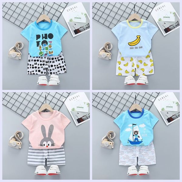 

baby boy clothing set cute summer t-shirt cartoon children boys clothes shorts suit for kids outfit outfit