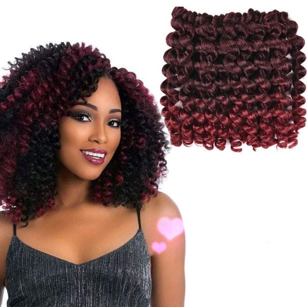 2020 Hot Sale 6 Packs Short Wand Curl Spiral Bouncy Jumpy Crochet