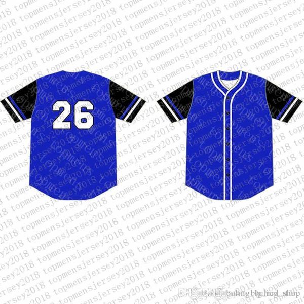 

Top Custom Baseball Jerseys Mens Embroidery Logos Jersey Free Shipping Cheap wholesale Any name any number Size M-XXL 44