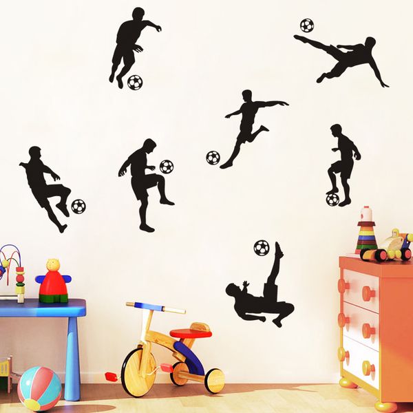 Soccer Ball Football Wall Sticker Decal Kids Room Decor Sport Boy Bedroom Soccer Player Art Vinyl Wall Decal Home Decor Wall Stickers Kids Wall