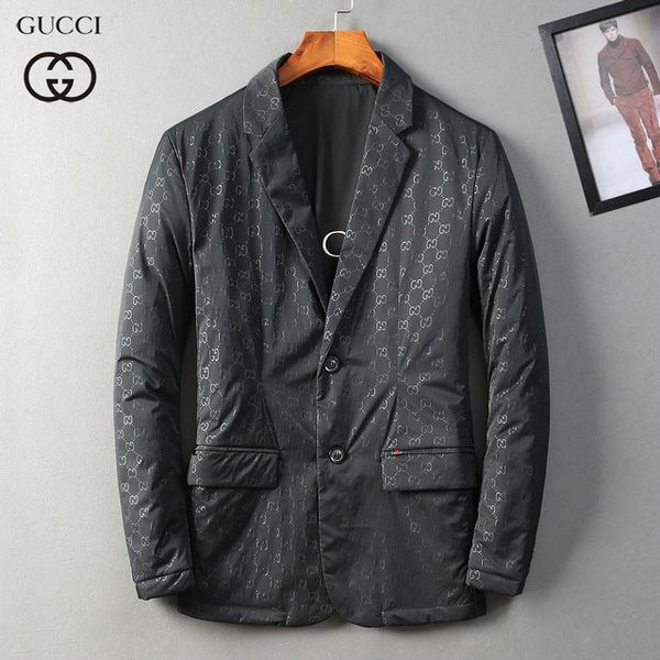 

gc logo goose men down jacket brand luxury designer boutique cotton fashion quality selling wild cotton embroidery trend couple down jacket, Black