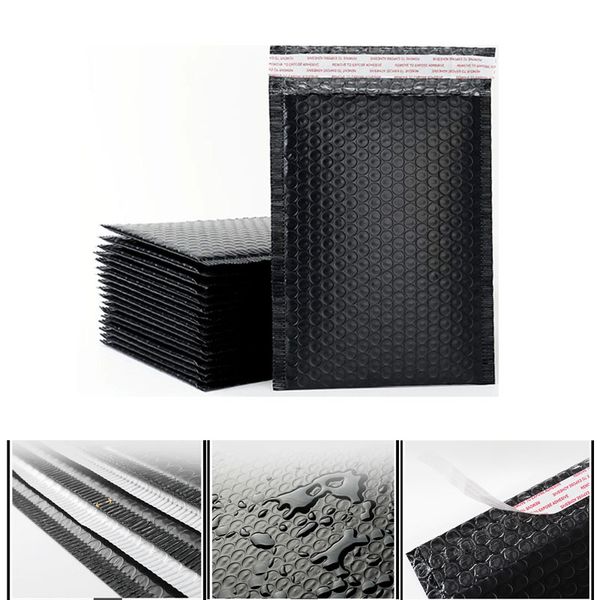 

black paper bubble padded mailers envelopes gift bag 150x180mm bubble mailing envelope bag packaging shipping bags