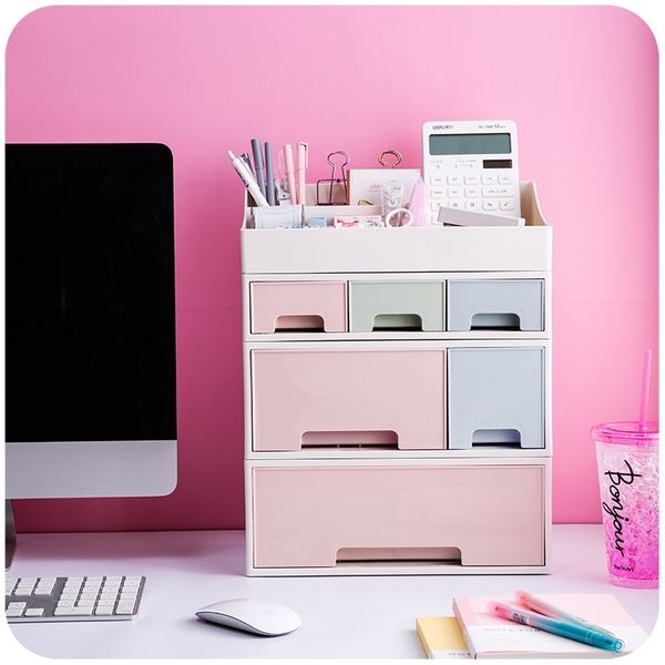

cosmetic storage box drawer desklastic makeup dressing table skin care rack house organizer container mobile phone sundries