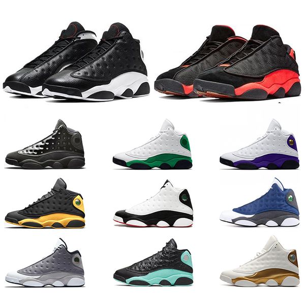 

13 13s jumpman basketball shoes reverse he got game bred island green cap and gown rivals mens trainers sports sneakers size 40-47