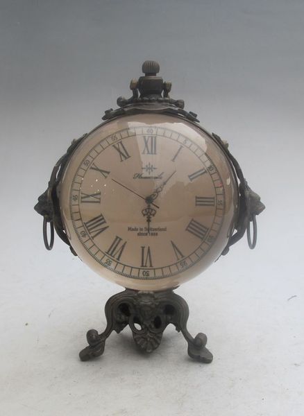 

изысканный китайский vintage crystal ball magnifier кварцевые часы (изображение произвольно отправить) часы настенные