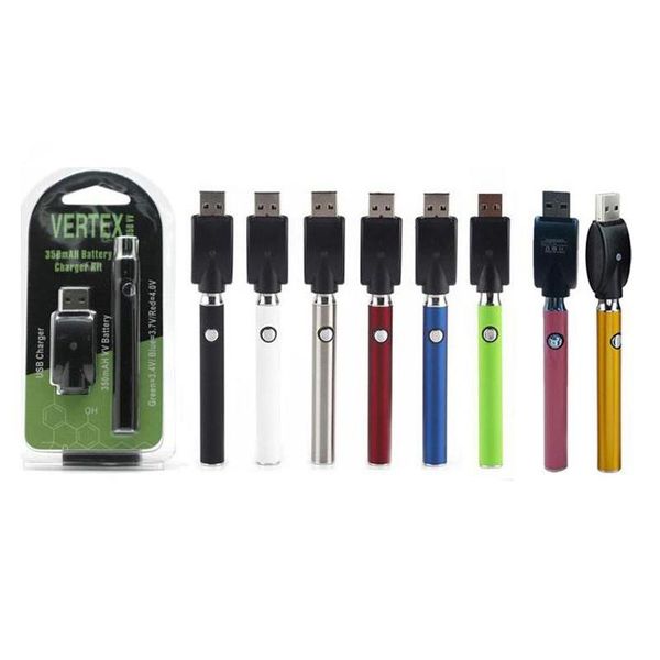 

Co2 Oil VV Vertex Preheat Battery full 350mAh LO предварительный нагрев 3.4 V 3.7 V 4.0 V батареи зарядное устройство комплект 92a3 G2 атомайзер EC001