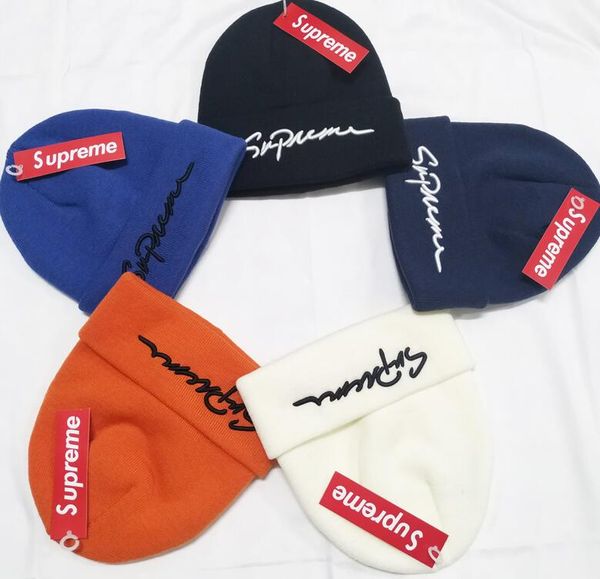 

hight quality men women autumn winter sup beanie casual knitted sports cap ski gorro black white red skull caps, Blue;gray
