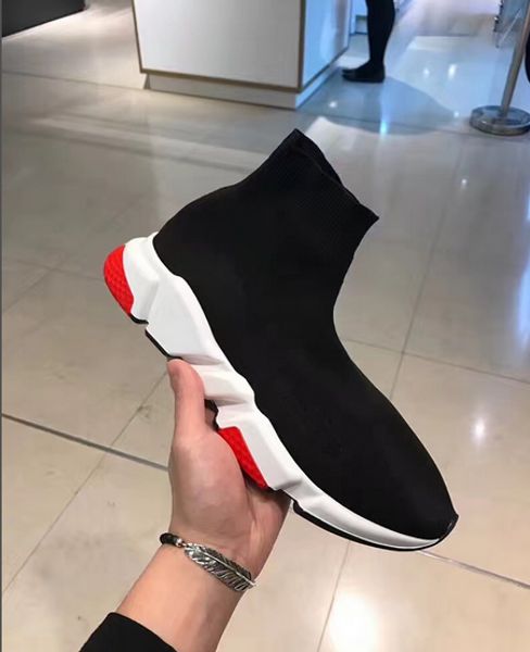 

2020 selling new air wool knit speed trainer sneakers classic brand designer mens womens fashion flat sock shoes boot, Black
