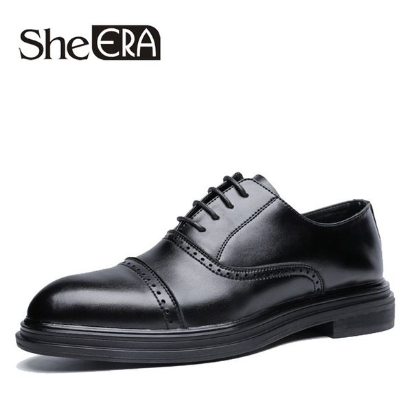 

brand full grain leather men oxford shoes british style retro carved bullock cow leather formal men dress shoes size 38-44, Black