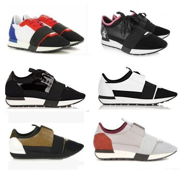 

black white designer shoe men's women fashion low cut lace up breathable mesh sneaker shoe outdoors race runner casual shoes