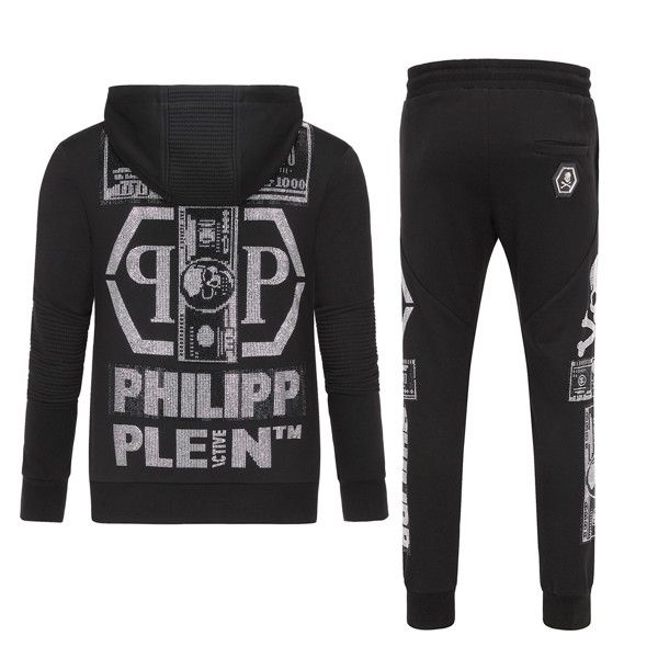 

brand letter printed phillip plain sweatshirts running men's sweater suit tracksuits suit, Gray