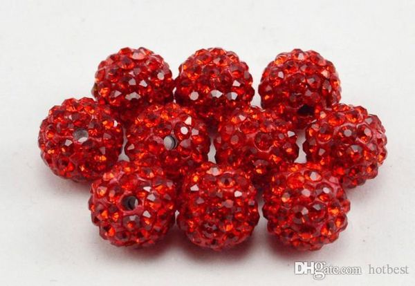 

100pcs/lot 10mm mixed multi color ball crystal crystal bead bracelet necklace beads beads lotrhinestone diy spacer l25425