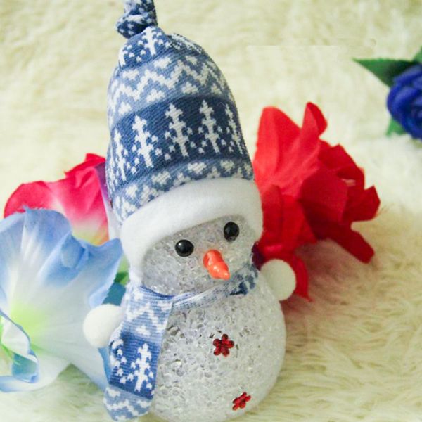 

lamp night light colorful xmas doll bedside led crystal