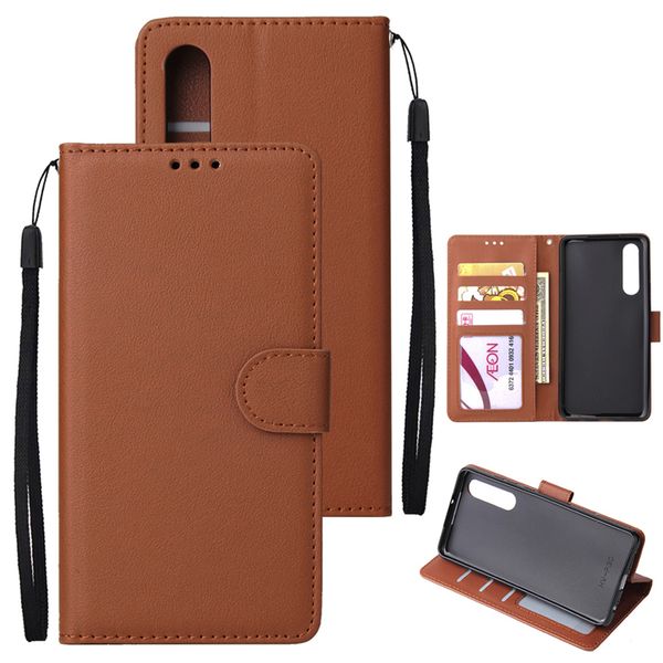 

for huawei p30 p30 pro wallet pu leather case cover three card pouch with card slot kickstand dust and fall protecti