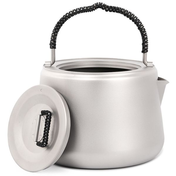 

1.4l titanium чай горшок ultralight открытый отдых туризм вода чайник кофейник чайник чайник горшок открытый чайник другое выпекание