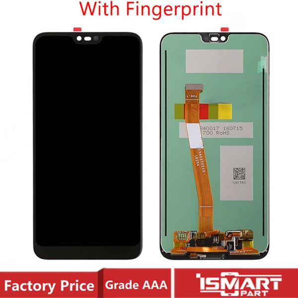 

lcd display for huawei honor 10 lcd touch screen with fingerprint digitizer assembly for huawei honor10