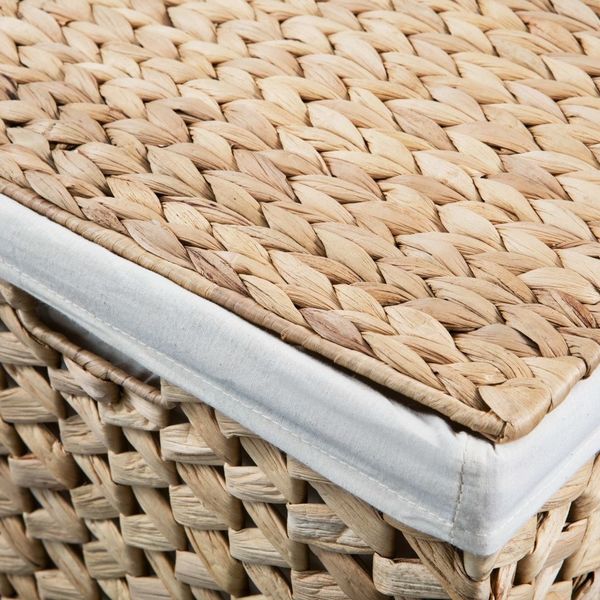 

set of laundry baskets 2 pcs in water hyacinth garden sets