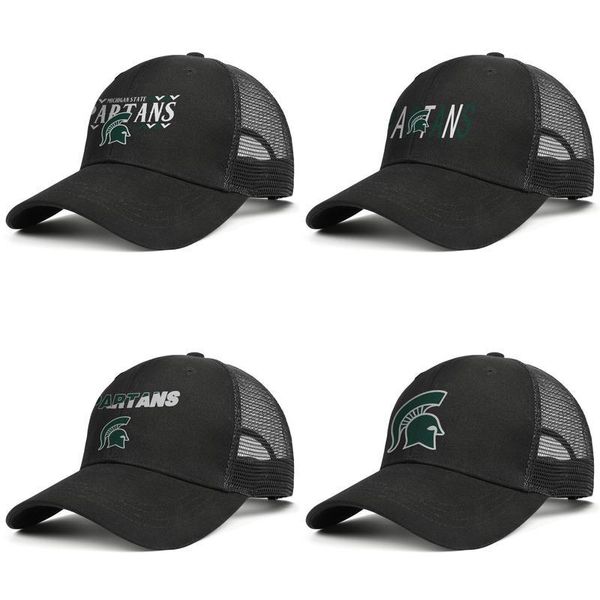 

michigan state spartans football logo black for men and women trucker cap ball design designer running mesh hats basketball mesh old usa, Blue;gray