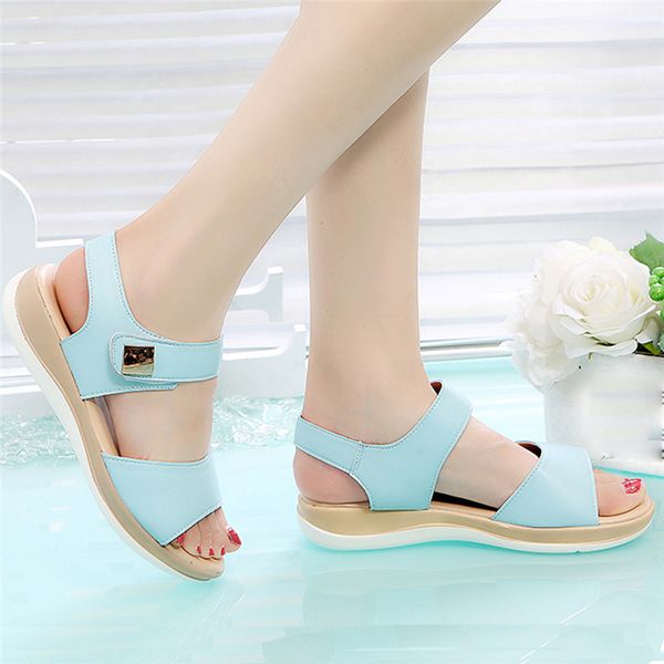 

summer sandals women 2020 women' sandals student flat open toe shoes thick bottom fish mouth roman buty damskie eleganckie, Black