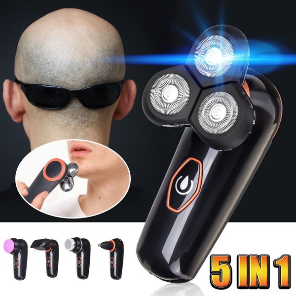 

5 in 1 4d electric razor shaver beard nose trimmer trimer machine men barbeador rechargeable wet dry waterproof shaving machine