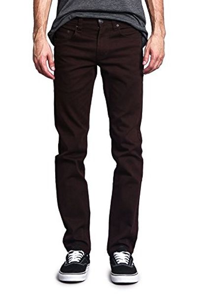 

victorious men's skinny fit color stretch, Blue