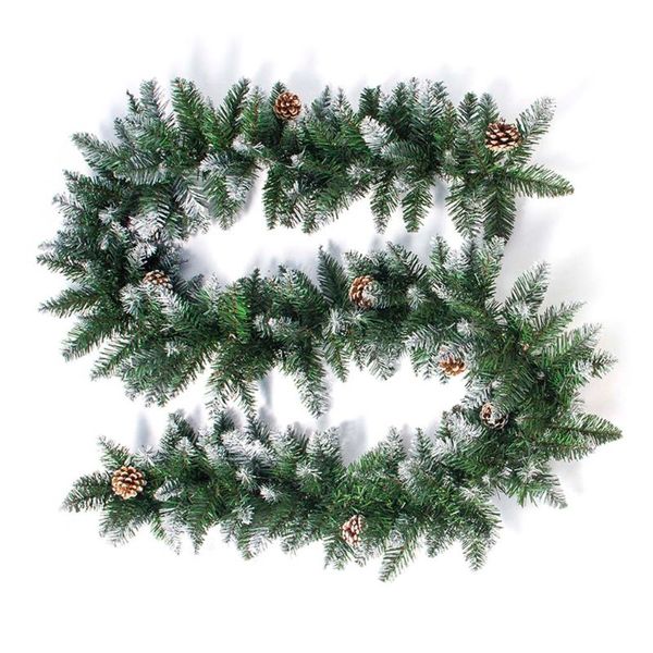 

christmas rattan garland pine cones hanging fireplace xmas tree home decor without light for mall restaurant atmosphere decor