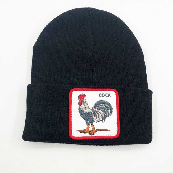 

dropshipping women beanie animal embroidery winter hats for girls boys skullies men warm knitted hat bonnet skull cap 25 color