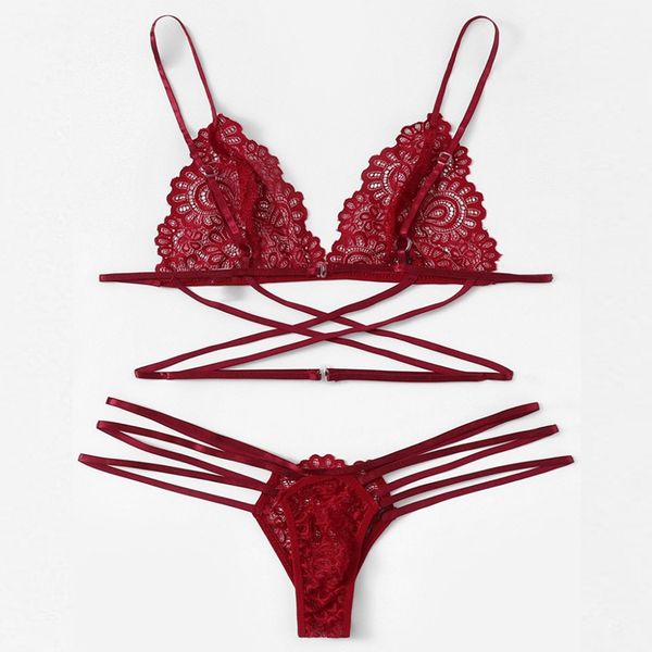 

new lace lingerie bra set push up seamless embroidery bralette wire plus size transparent women underwear fashion, Red;black