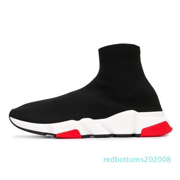 

designer sock graffiti speed trainer fashion sneakers triple black beige race runners clear sole women mens platform casual sport shoe 08r