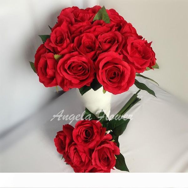 

new arrive sale rose 6 color artificial silk simulation beautiful rose flowers for diy decoration wedding home table l vase
