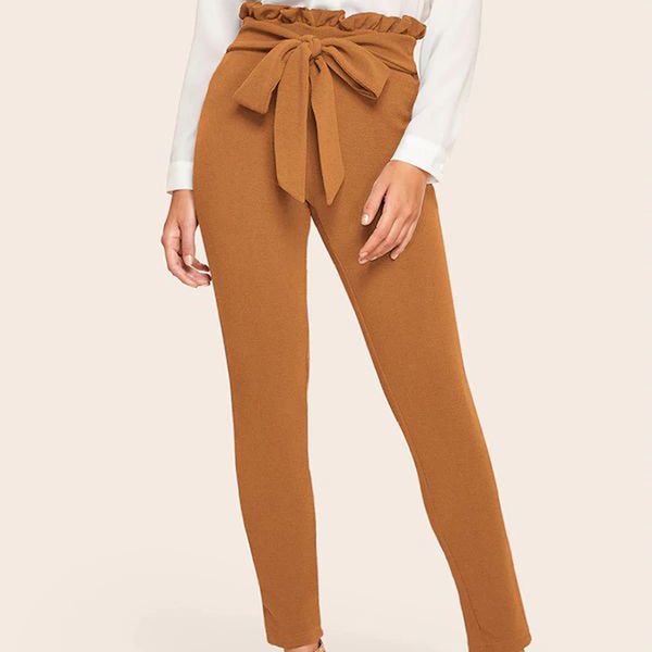 

women's nine-point tight pants slim trousers high waist 2019 autumn and winter pencil pant new tights plus size pants, Black;white