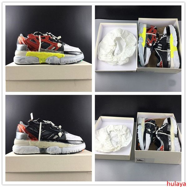 

italy brand maison margielas melted detail fusion sneakers 2019 sports shoes dissolving dad shoes designer clunky sneaker