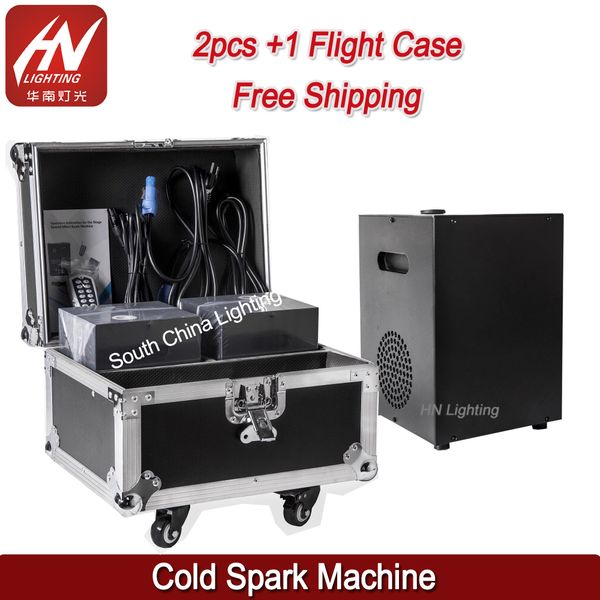 

2 шт. с flycase 600 вт dmx512 управления безопасности фейерверк бенгальский огонь холодной искры фонтан машина sparkular с пультом дистанцио