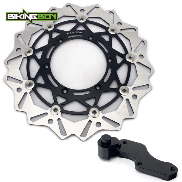 

bikingboy 320mm front brake discs disks rotors brakcet for drz400e 00-08 drz400s 00-09 rm 125 250 96-09 sv 125 sm 05-06