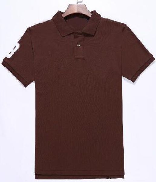 

usa fashion mens solid polo shirts big horse embroidered brand racing sport golf polos white gray blue black brown s-2xl 15 colors, White;black