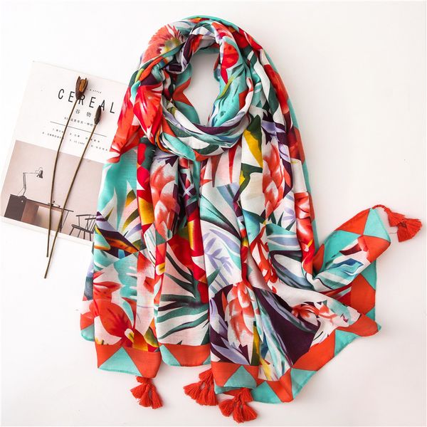 

nation mianma wind scarf woman originality spelling color shawl travel sunshade sunscreen silk scarf, Blue;gray