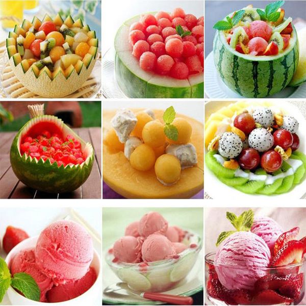 

тарелкой фруктов нож дыни ложка ice cream совок арбуза кухня гаджеты аксессуары slicer инструменты food cutter