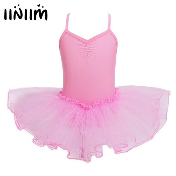 

iiniim 2018 teen girls costumes fancy tutu ballet dancing dress leotard dancewear gymnastics for performance girls ballet class, Black;red