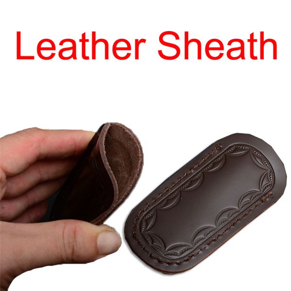 

Creative Simple Leather Sheath For Pocket Knife Flipper Folding Knives Folder High Quality Gift Package Hot Sale P716M Q