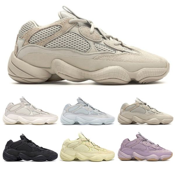 

новые 500 кроссовок soft vision stone bone white moon yellow utility black blush salt мужские женские спортивные кроссовки бегуны размер 36