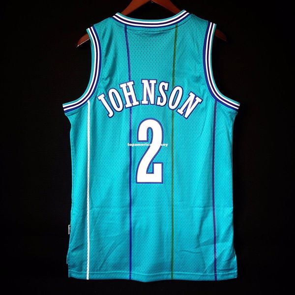 

100% stitched larry johnson #2 soul vest horsewn jersey mens vest size xs-6xl stitched basketball jerseys ncaa, Black;blue