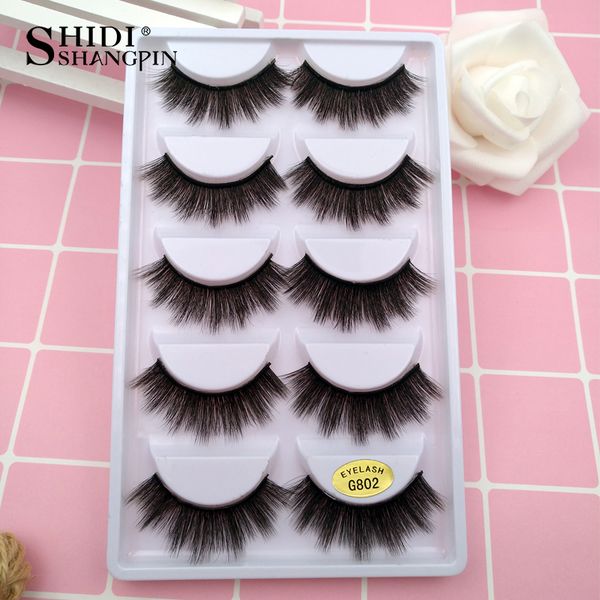 

shidishangpin mink eyelashes natural long false eyelashes 3d mink lashes makeup soft fake eyelash extension hand made cilios